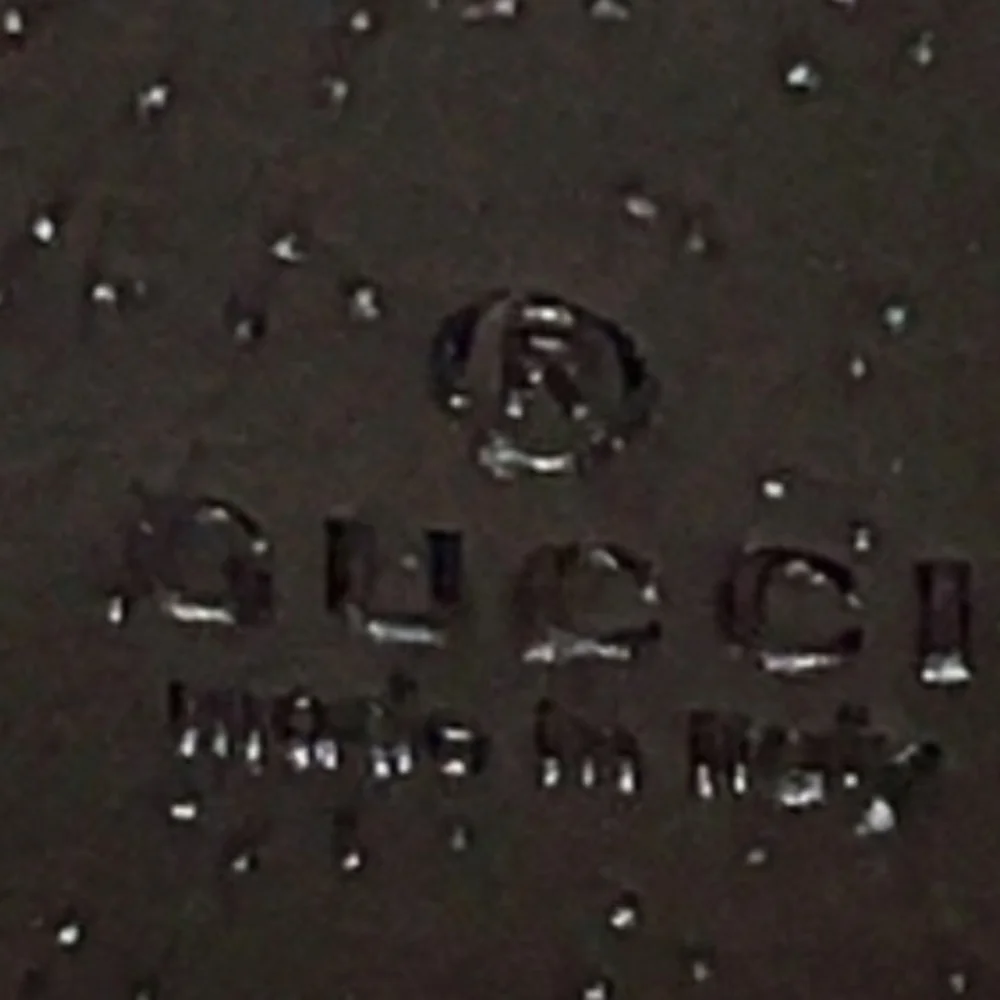 GUCCI Black Leather Bee & Star Wristlet Pouch Clutch 495066 Full Inclusion LNC - Picture 7 of 10